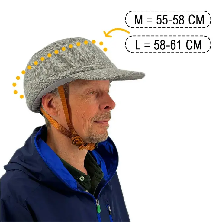 Vizorz SwitchCap fietshelm Grey woolly cap