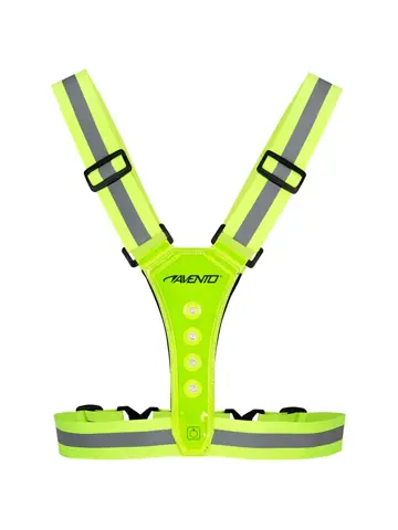 Hardloopvest met ledverlichting - Fluorgeel