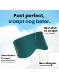 Slaapmasker Katoen - Oceaanblauw - PurelyGoods
