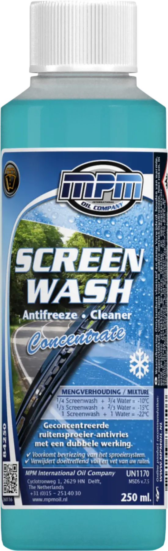 250 ml  winter ruitensproeiervloeistof