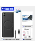 Powerbank met Draadloze Qi Lader