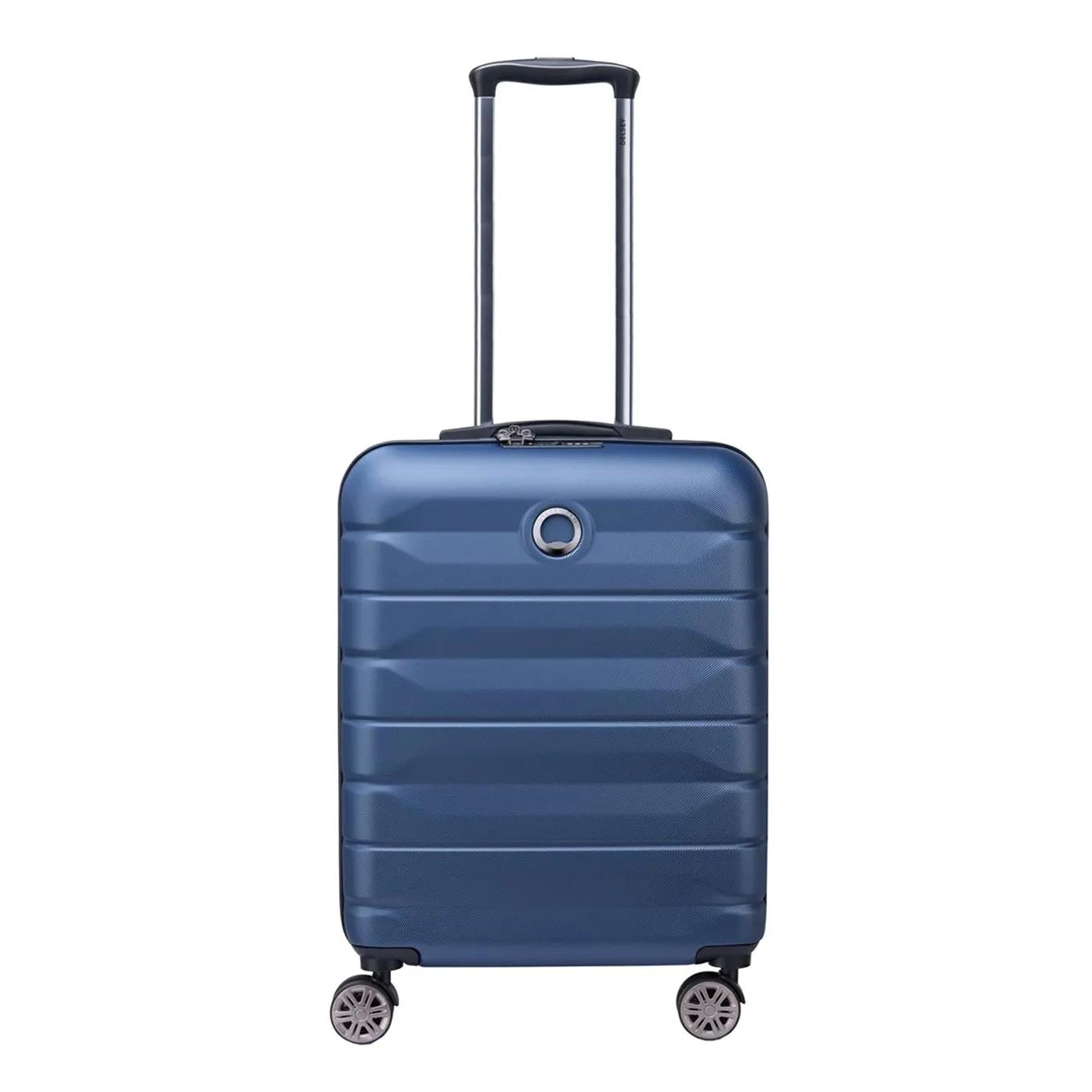 Delsey  4 wheel slim cabin trolley 55/40 night  Blauw main product image