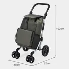 Boodschappentrolley deluxe – 60 liter