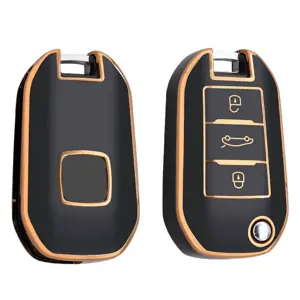 Dutch Shield Sleutelhoesje  Peugeot goud A3