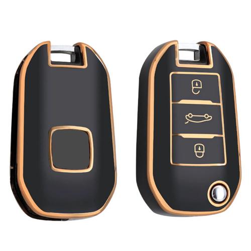 TPU Sleutelhoesje voor Citroën goud A3