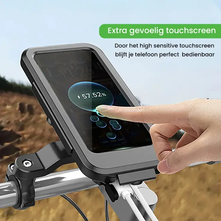 Telefoonhouder Fiets met powerbank 5.000 mAh