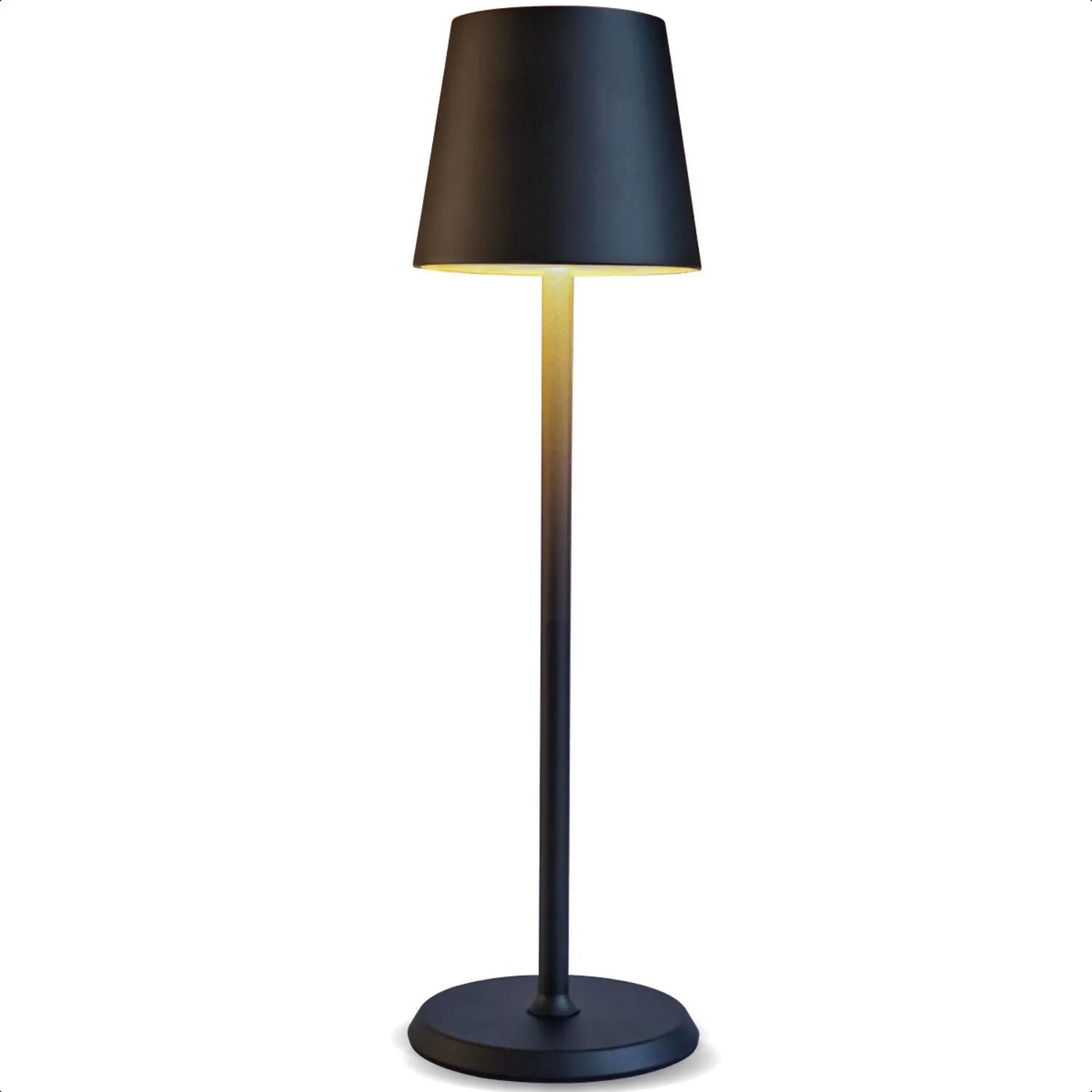 Goliving  Essence Tafellamp Oplaadbaar  38 cm  Zwart   XXL