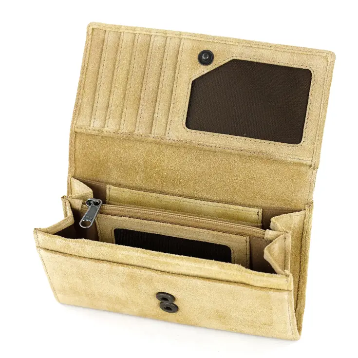 Sweety XL - Suede Leren Overslagportemonnee