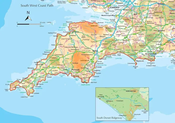 Kaartgids Booklet South West Coast Path Map 3