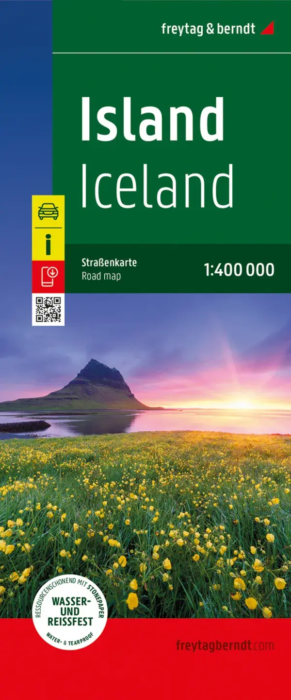 Wegenkaart IJsland Softcover