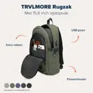 TRVLMORE Rugtas - 25L - 15,6Inch
