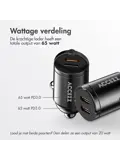 Autolader - 2x USB-C 65W