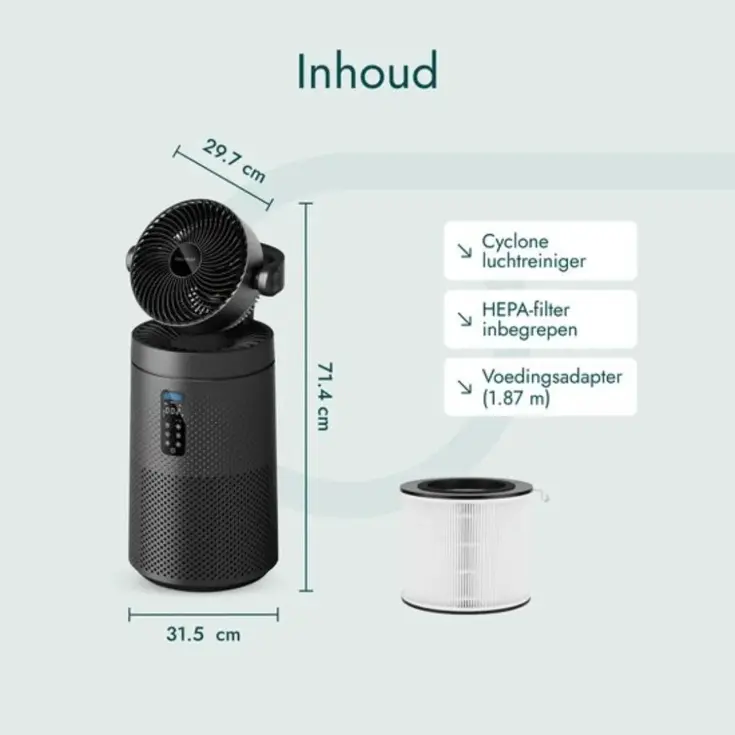Luchtreiniger met Ventilator