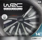 WRC Wieldoppen 14" - carbon look 4 stuks