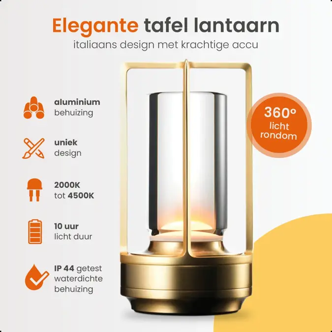 Goliving Lumina Tafellamp Oplaadbaar 17.5cm