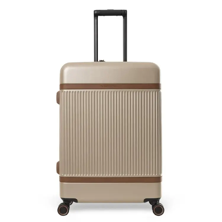 Zuna - Middelmaat koffer - Leren handvatten - 65cm