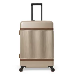 Zuna - Middelmaat koffer - Leren handvatten - 65cm