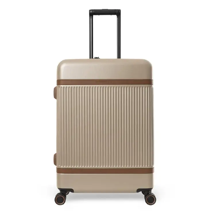 Zuna - Middelmaat koffer - Leren handvatten - 65cm