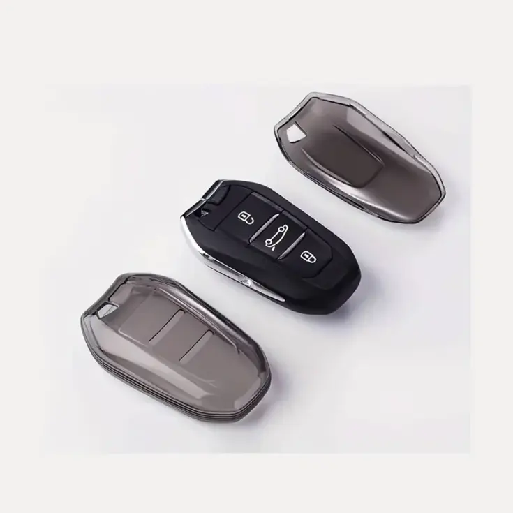 TPU Sleutelhoesje voor Peugeot clear 157