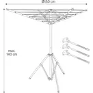 Campout Droogmolen met Voet - 140 x Ø150 cm