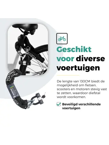 Voltano ART4 Kettingslot Motor Met U Lock