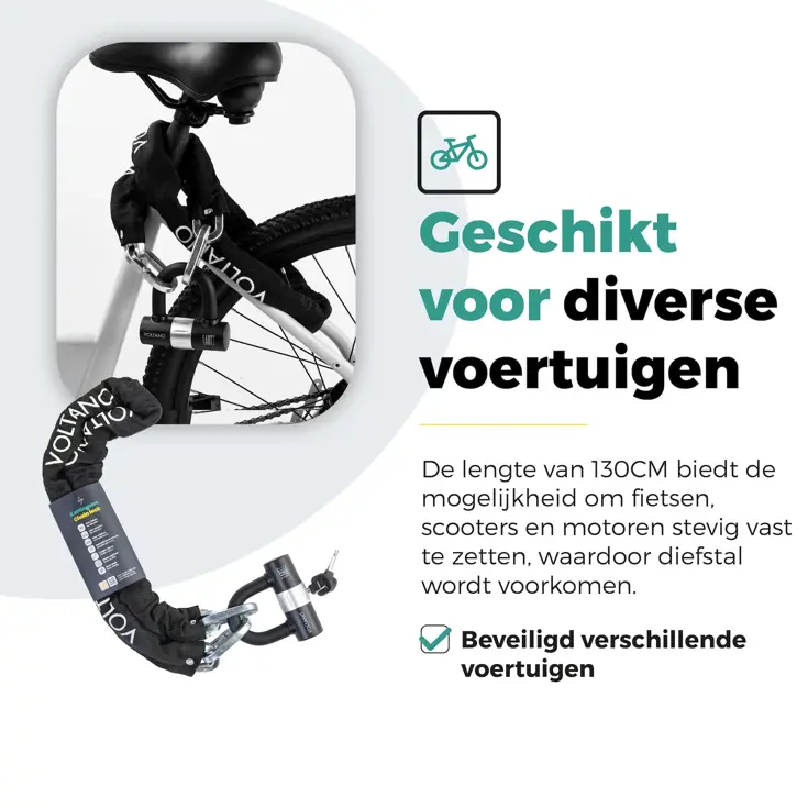 Voltano ART4 Kettingslot Motor Met U Lock