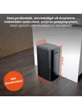 Prullenbak met Deksel en Sensor - 55 Liter