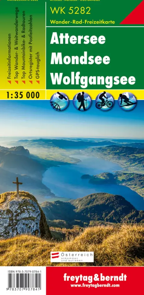 Wandelkaart WK5282 Attersee - Mondsee