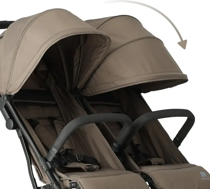 Luxe Rolo X2 Dubbele Buggy - Inklapbaar