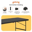 Goliving Inklapbare Tafel - 122x60x74cm