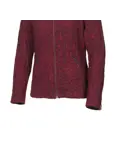 Dames wollen full-zip vest Tuva Jaquard