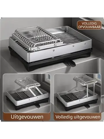 Afdruiprek met twee niveaus - 42 × 30 × 29,5 cm