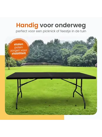 Inklapbare Tafel - Weerbestendig - 180x70x74cm
