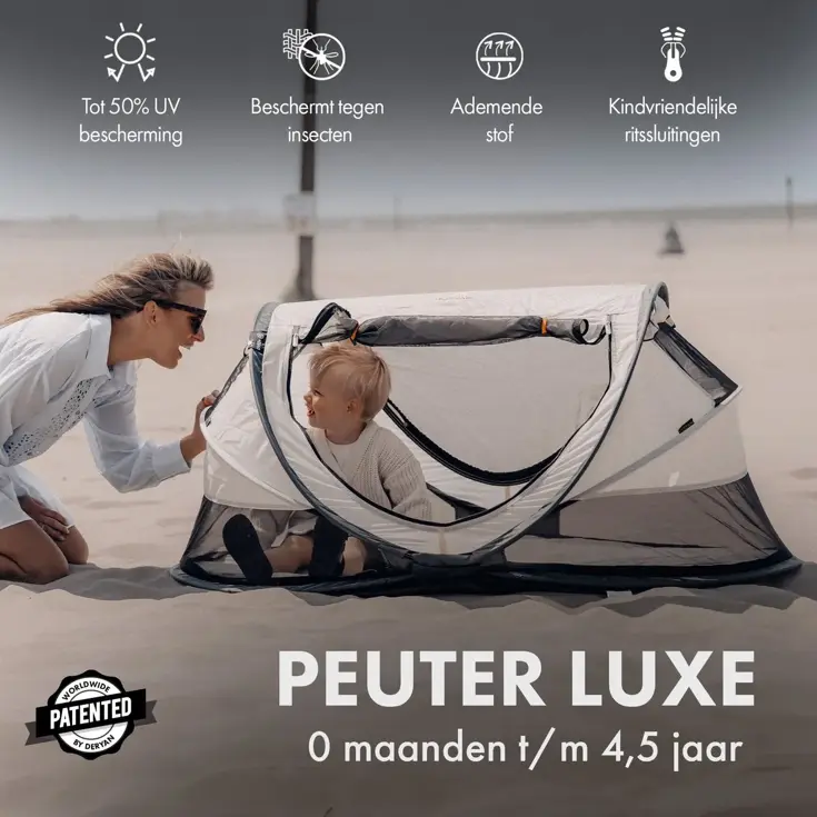 Peuter luxe campingbedje - Zelfopblaasbare matras