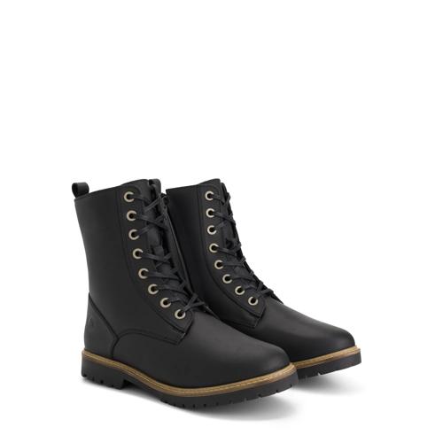 Torpsund Dames - Veterboots met rits - Wol gevoerd