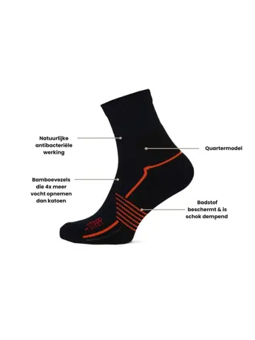 STAPP - Active Bamboe Quarter - Wandelsokken