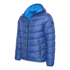 Heren Hooded Puffer Jacket Cappuccino Italia