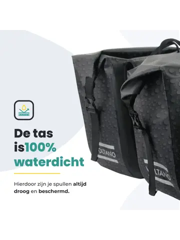 Voltano Dubbele Rolltop Fietstas 48 L