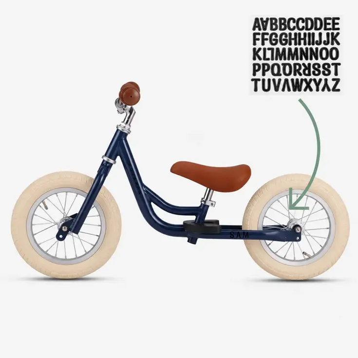 2-in-1 Loopfiets Driewieler met Duwstang