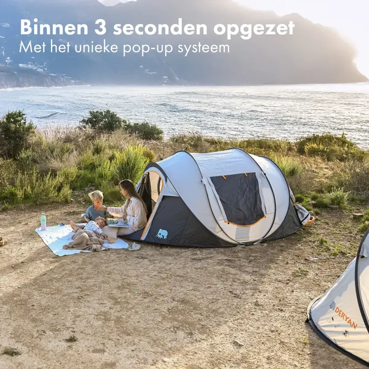 Luxe Pop Up Tent - 4 persoons - 2000MM waterkolom