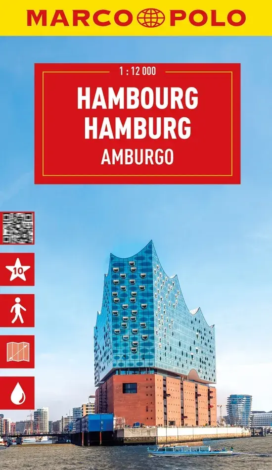 Stadsplattegrond City Map Hamburg 1:15.000