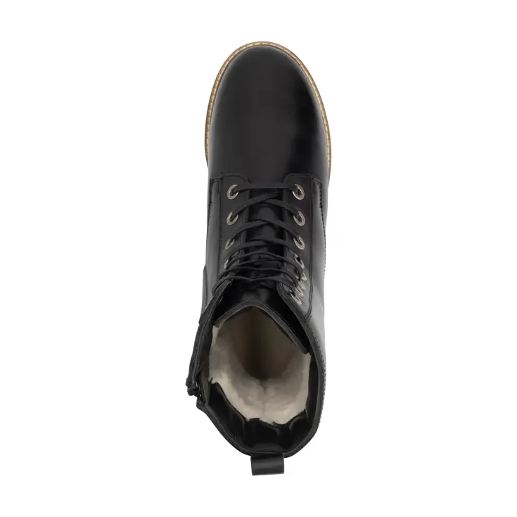 Trysil Dames - Veterboots met rits - Wol gevoerd