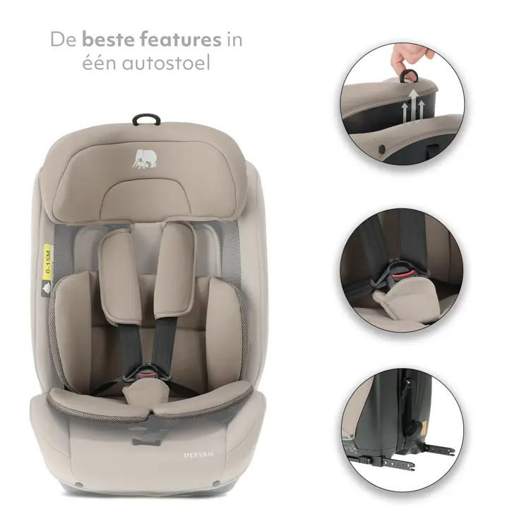 Carter Luxe i-Size/isofix Autostoel - 76-150 cm