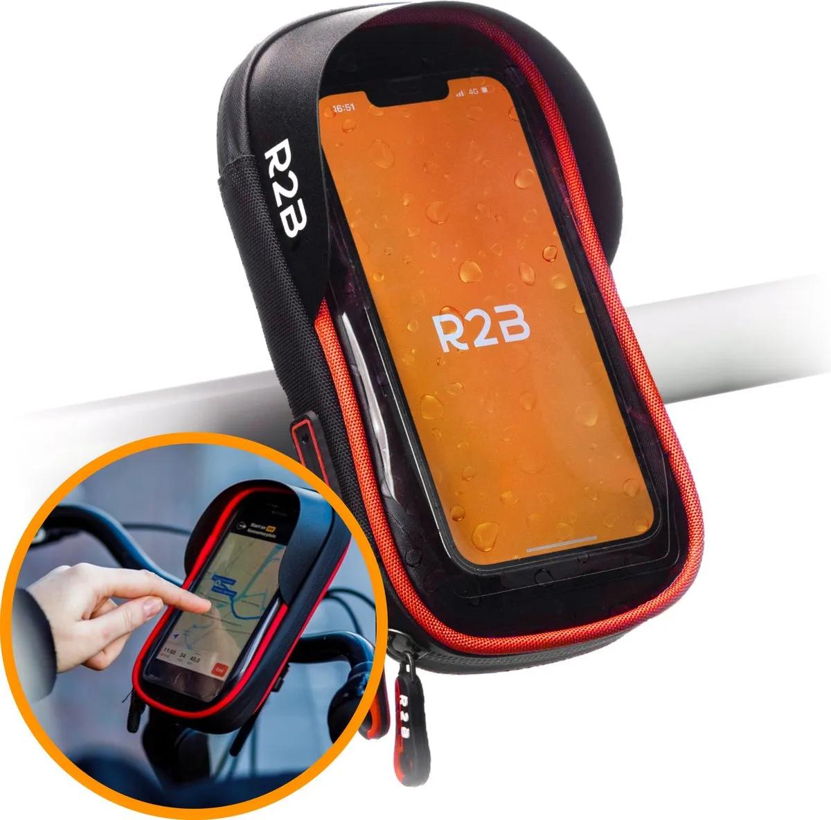 R2B  Telefoonhouder Fiets Waterdicht  Rood  Rood main product image