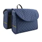 Quilt - Dubbele fietstas - Navy