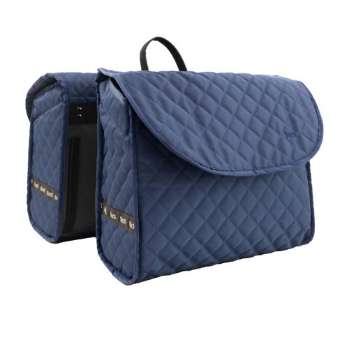 Quilt - Dubbele fietstas - Navy