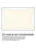 Schaduwdoek Waterdicht - 3.5x4m