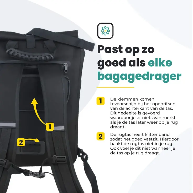 Voltano Luxe E-bike Fietstas / Rugtas