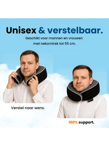 Nekkussen - Reiskussen Set - Zwart - PurelyGoods