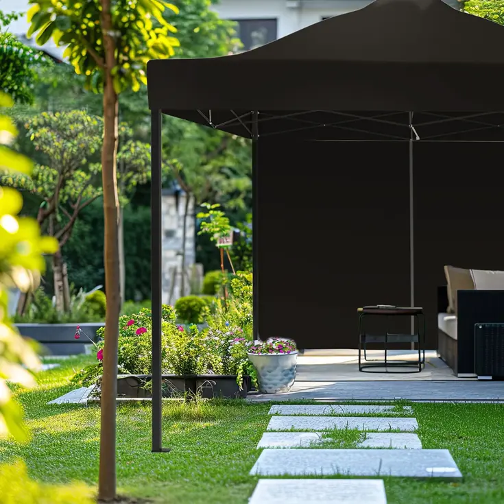Partytent met Zijwanden – 3x3 m – Antraciet